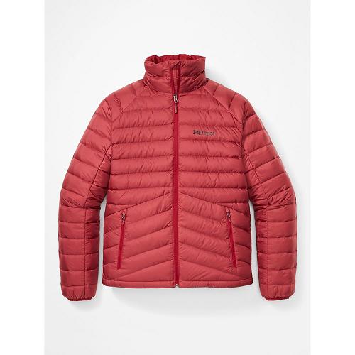 Marmot Highlander Jackets - Mens Down Jacket Dark Red CA8275019 Canada